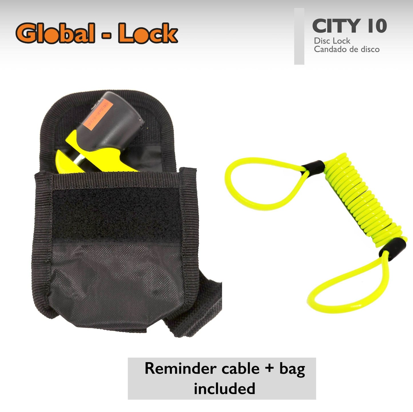 Global-Lock Candado de disco CITY - CLM Store
