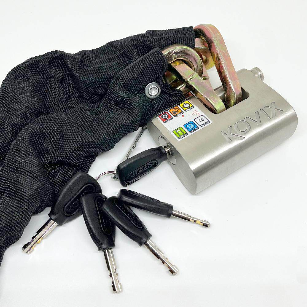 Kovix KBL12-BM | Candado con alarma (12 mm.) - Acero inoxidable - CLM Store