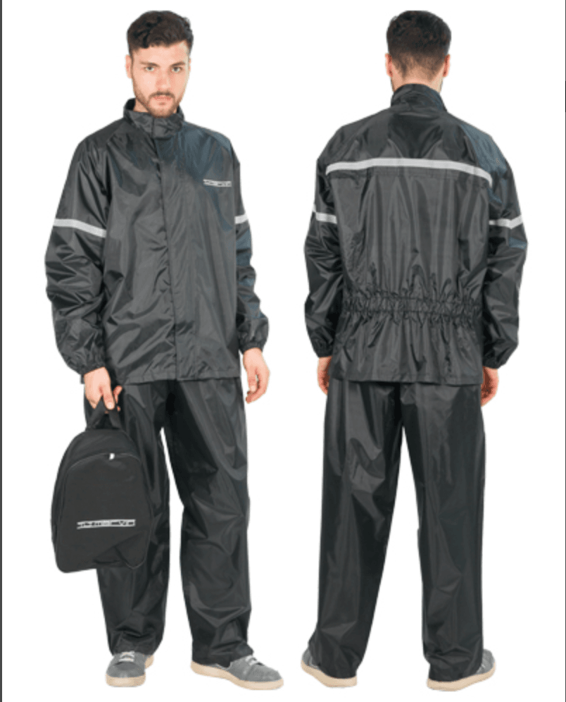 TJ MARVIN | Set chubasquero para motorista (Talla S), equipo lluvia PRACTICO Chaqueta + Pantalón Unisex - CLM Store