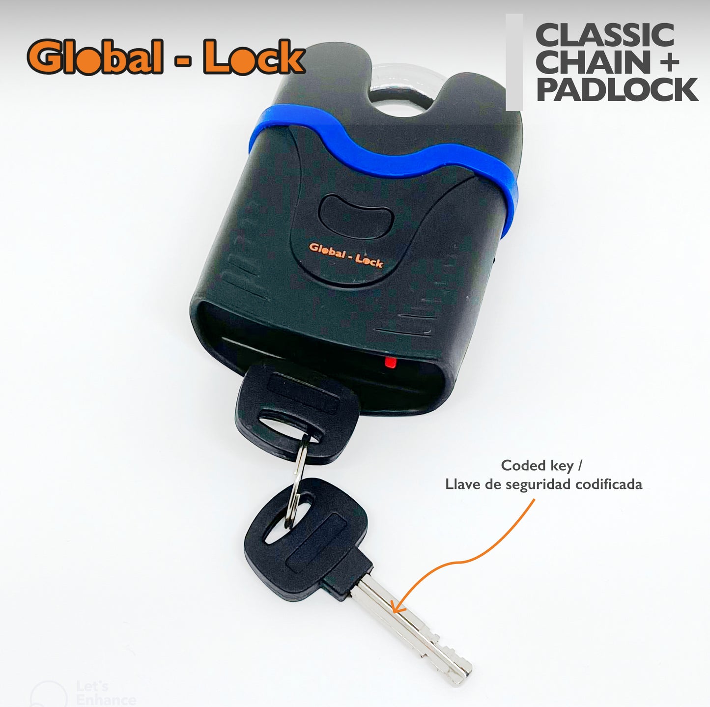 Global-Lock CLASSIC chain + padlock kit