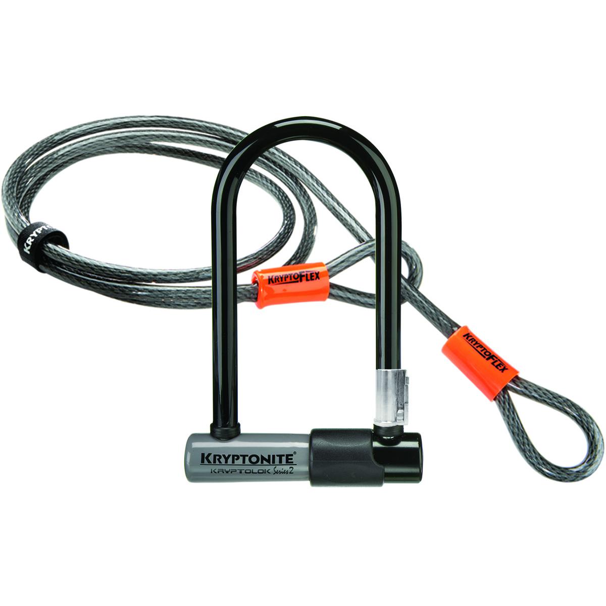 Kryptonite U Kryptolok MINI-7 con Soporte y Flex Cable (82x178)