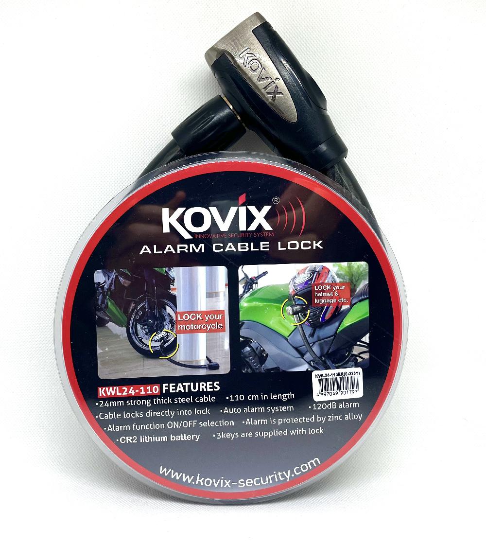 KOVIX KWL24-110 | Cable antirrobo CON ALARMA  (1,1m)